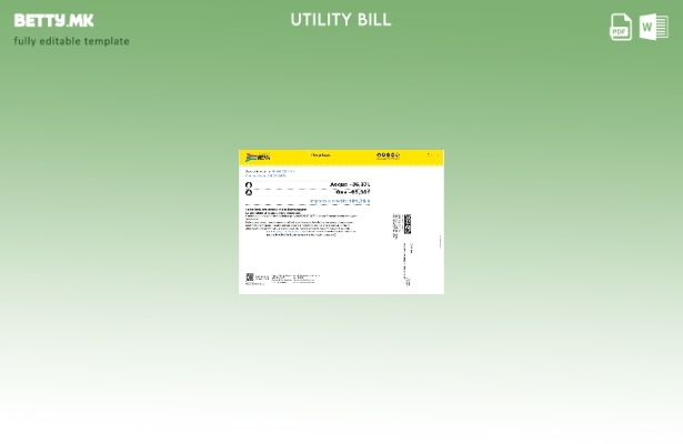 Шаблон за комунални сметки во модерен стил Италија Групо Хера